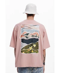 Desigual Men's Short-sleeve collage T-shirt