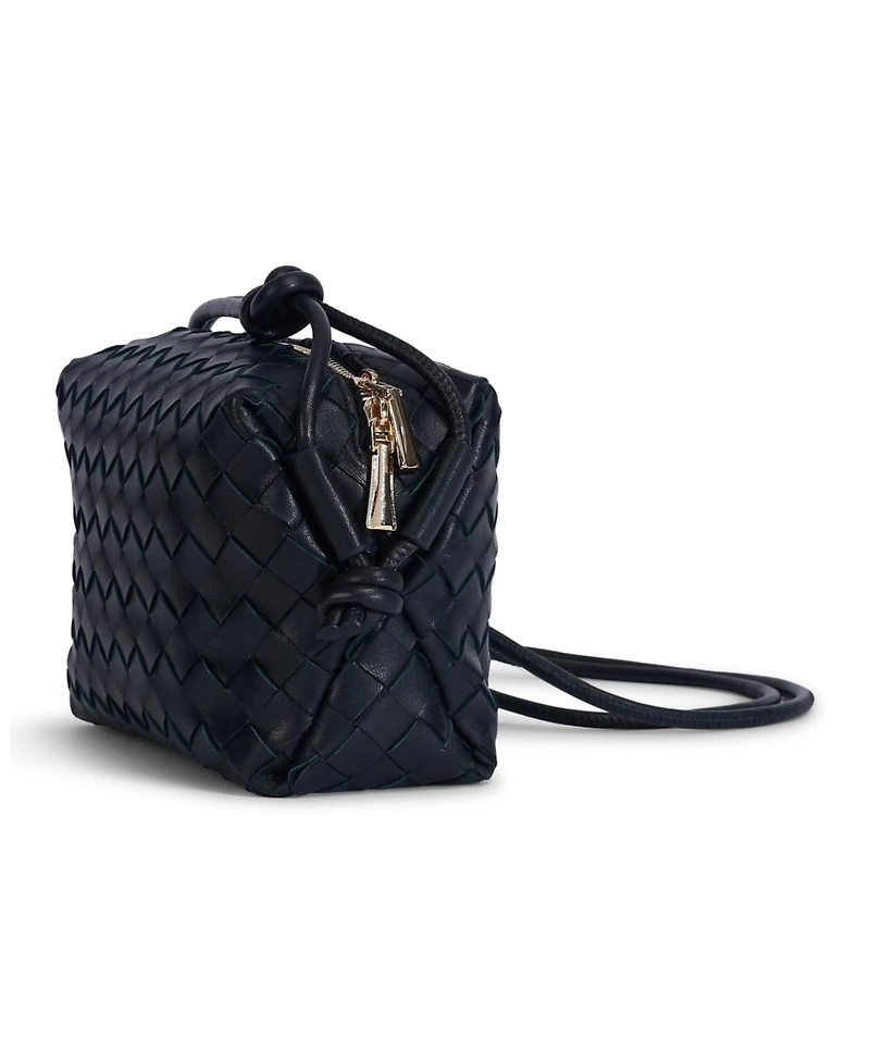 Women's Woven Leather Crossbody Bag