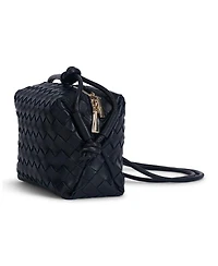 Women's Woven Leather Crossbody Bag