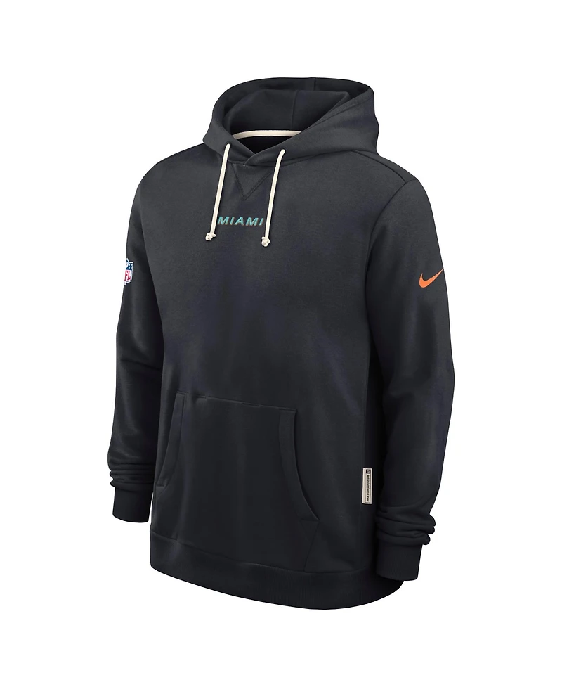 Nike Men's Navy Miami Dolphins 2025 Nfl Rivalries Sideline Dri-Fit Hoodie