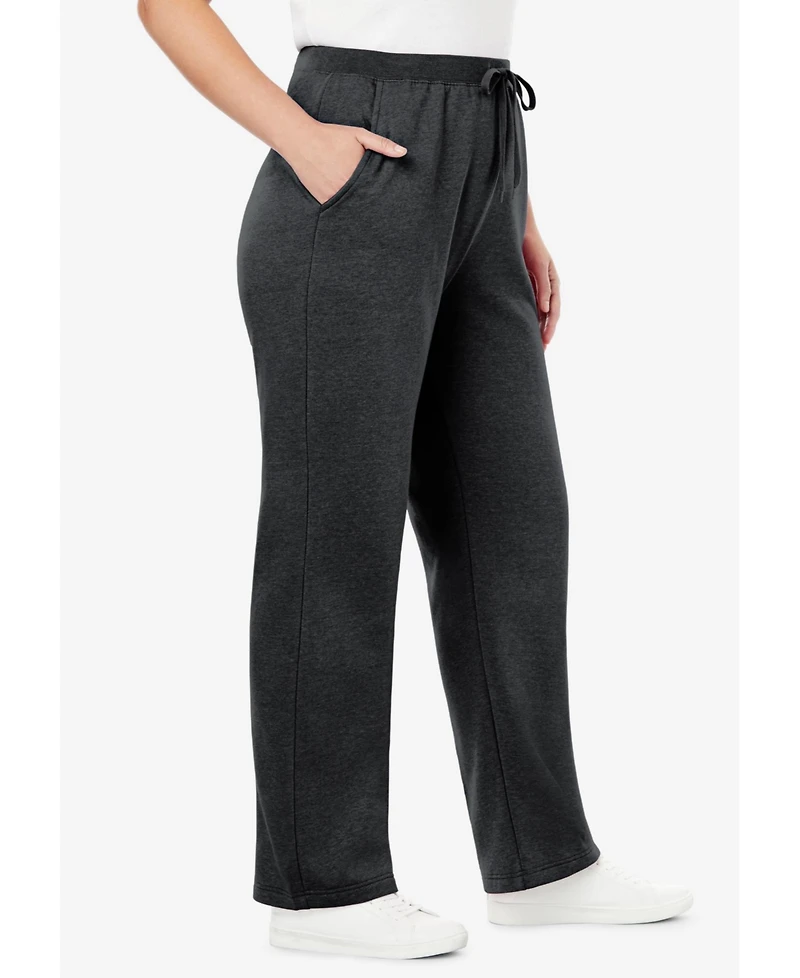 Woman Within Women's Tall Better-Fleece Pull-On Drawstring Sweatpants