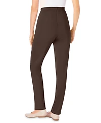Woman Within Women's Tall Knit Hassle-Free Pull-On Elastic-Waist Pants