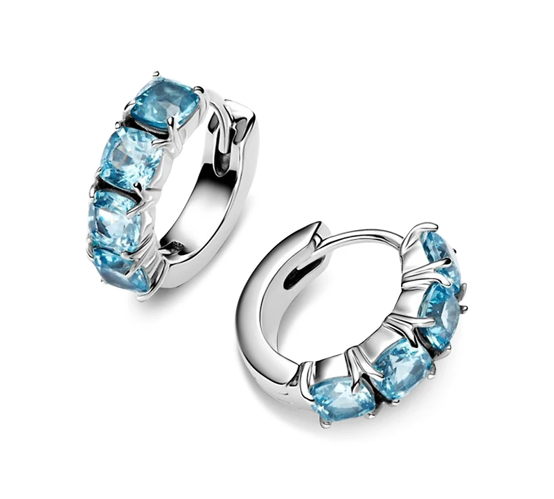 Pandora Light Blue Hoop Earrings