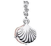 Pandora Coral Shell Double Dangle Charms