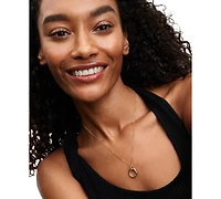 Pandora Organically Shaped Two-Tone Pendant Necklace