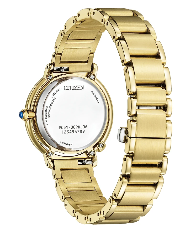 Citizen Women's Classic Arcly Light Gold-Tone Stainless Steel Bracelet Watch, 31.2mm