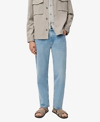 Mango Men's Moby Straight-Fit Light-Wash Jeans