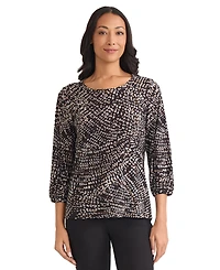 Jones New York Women's Printed Top