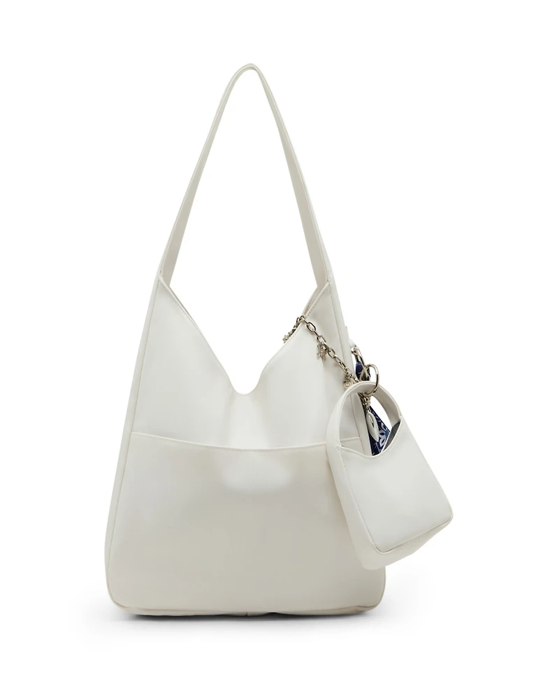 Madden Girl Medium Leather Hobo Bag