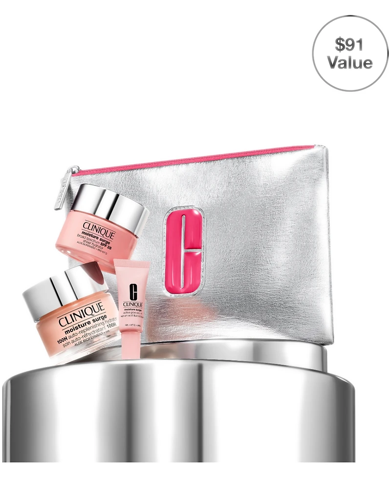 Clinique 4-Pc. Glow From Am To Pm Moisture Surge Skincare Set