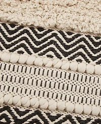 Ink+Ivy Asher Woven Texture Stripe Bath Rug