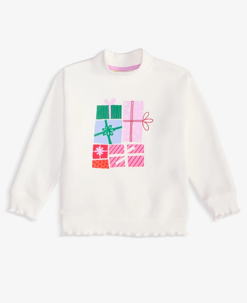 Epic Threads Girls Toddler 2T-4T Present Mock Neck Sweatshirt, Macy's Exclusive