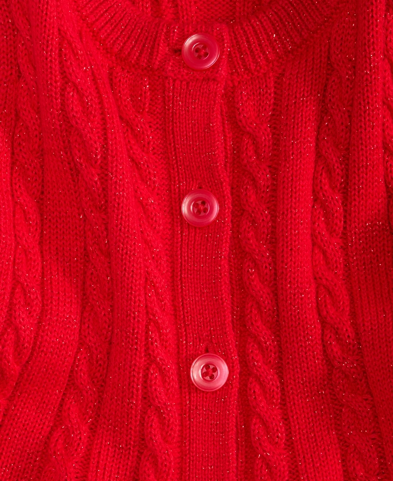 Epic Threads Girls Toddler 2T-4T Peplum Long Sleeve Cardigan, Macy's Exclusive