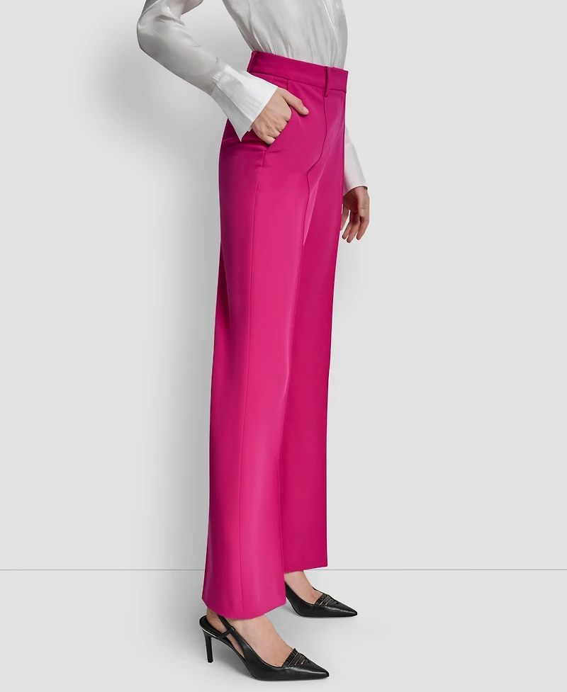 Dkny Pintuck Fit and Flare Pants