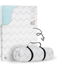 Babylicious Waterproof Pack N Play Mattress Topper – Twin Size (38" x 26") – Soft Memory Foam, Roll-Up Design, Breathable and