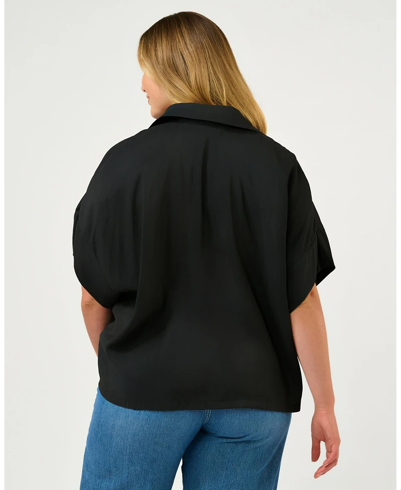 Estelle Plus Size Lela Oversized Cupro Top