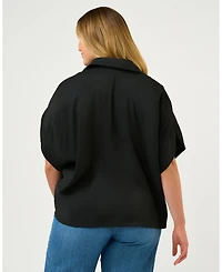 Estelle Plus Size Lela Oversized Cupro Top