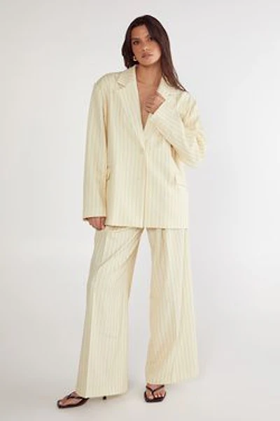 Nasty Gal Womens Pinstripe Tailored Dress