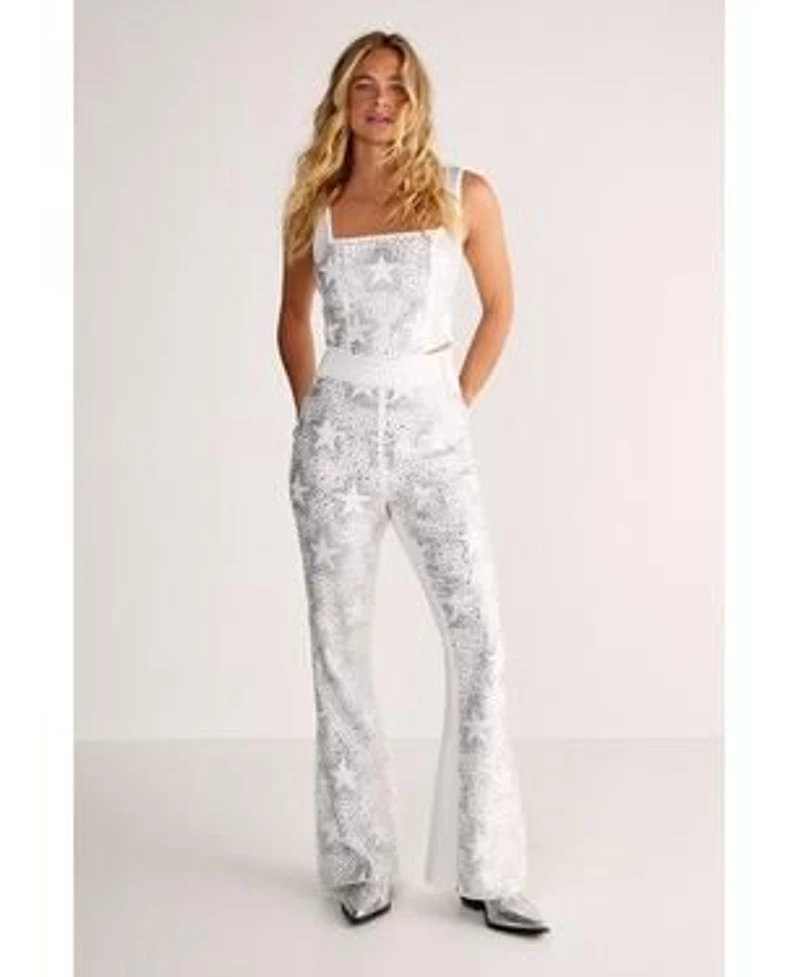 Nasty Gal Womens Tailored Star Diamante Dress