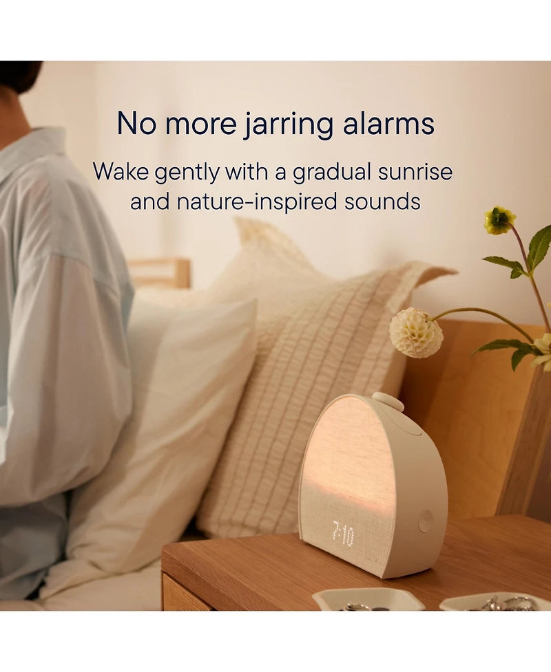 Hatch Restore 3 Sunrise Alarm Clock, Sound Machine, Smart Light (Greige) - White Noise, Screen-Free Sleep Routine