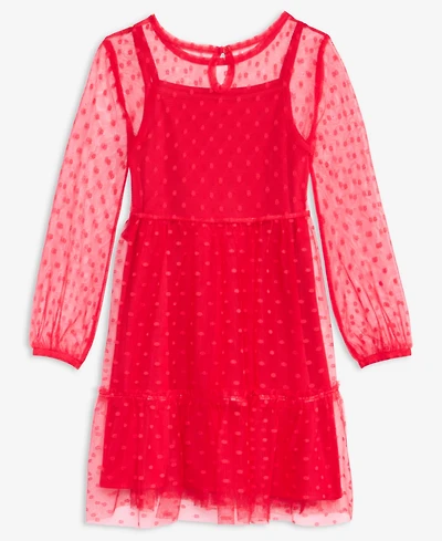 Epic Threads Girls 5-20 Long-Sleeve Tulle Dress, Macy's Exclusive