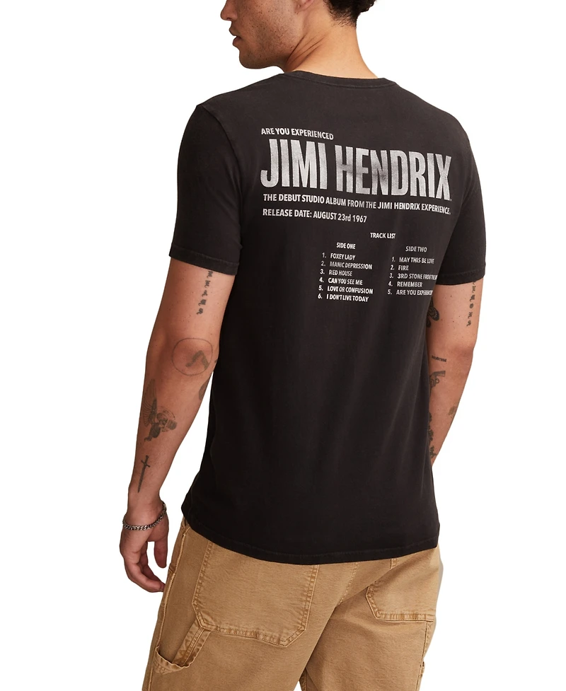 Lucky Brand Men's Crewneck Metal Hendrix T-Shirt