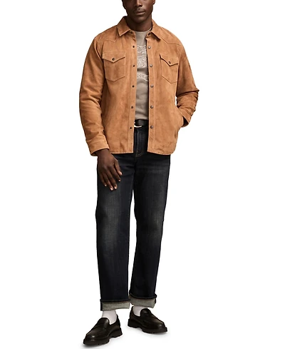 Lucky Brand Men's Spread Collar Western Shirt