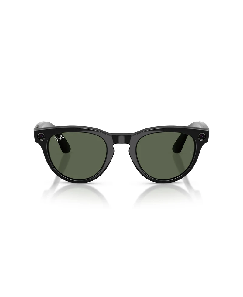 Ray-Ban Unisex Ai Meta Gen2 Low Bridge Fit Headliner Sunglasses, RW4013F