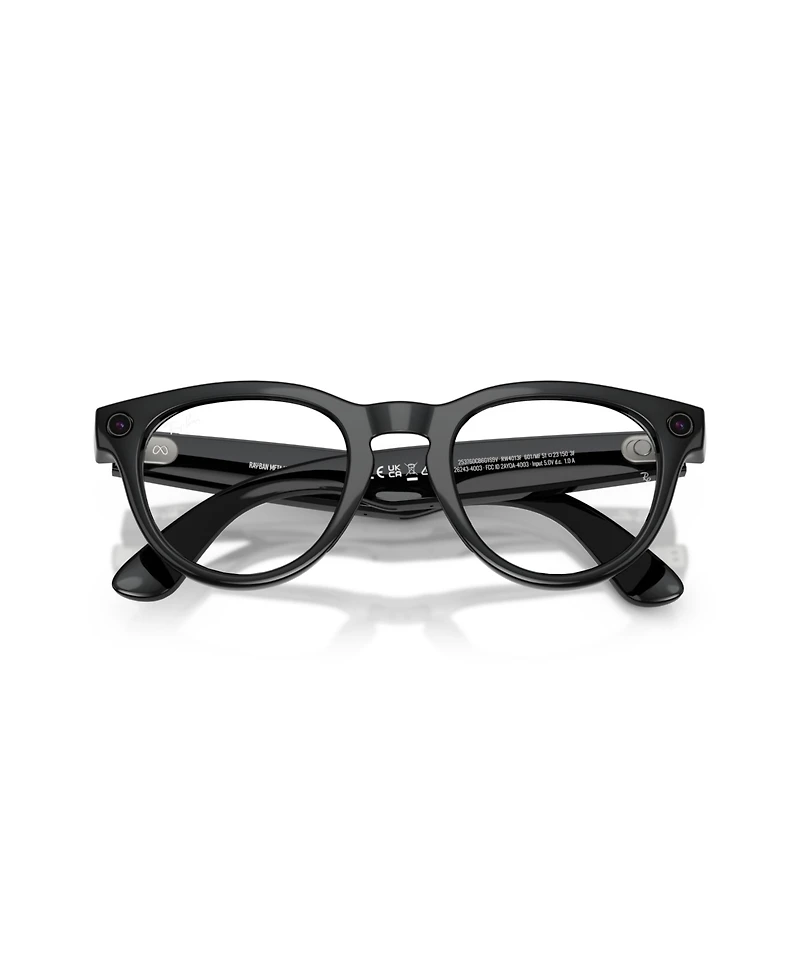 Ray-Ban Unisex Ai Meta Gen2 Low Bridge Fit Headliner Transition Glasses, RW4013F