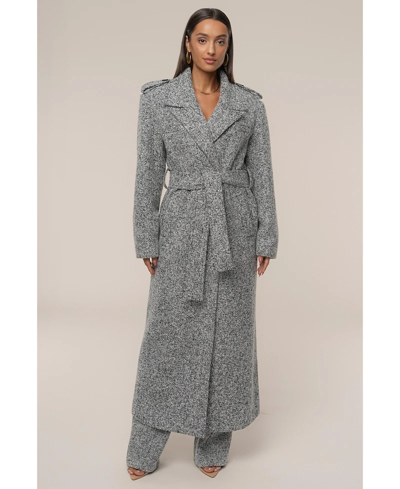 Jluxlabel Women's Savannah Belted Tweed Coat