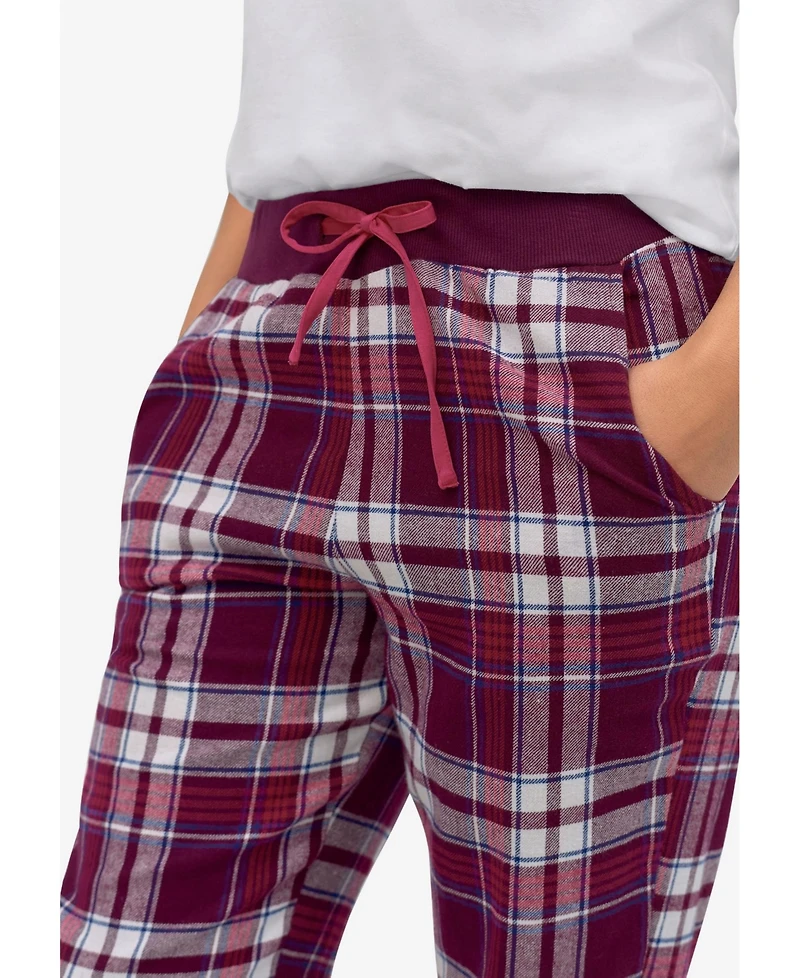 Ellos Plus Size Plaid Flannel Sleep Pants