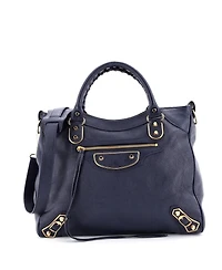 Pre-Owned Balenciaga Medium City Classic Metallic Edge Bag Leather