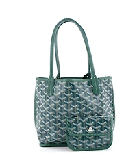 Pre-Owned Goyard Mini Anjou Reversible Tote Coated Canvas