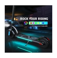 Kids' 180W Electric Scooter-led Display, Adjustable Speed & Height, 25.2Vdc 1A Power, 10 Mph Speed (50Hz/60Hz Compatible) | Colorful Lights Included
