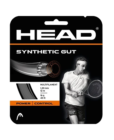Head Synthetic Gut 16g Black Tennis String - Black