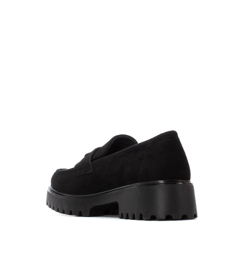 Women's Casual Suede Penny Loafers Refresh Collection By Xti