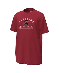 Under Armour Big Boys and Girls Garnet South Carolina Gamecocks Inline Tech Stretch T-Shirt