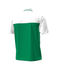 Under Armour Men's Green/White Notre Dame Fighting Irish Green Blocked Polo Shirt