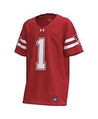 Under Armour Big Boys and Girls 1 Red Wisconsin Badgers 1980 Throwback Home Replica Game Jersey
