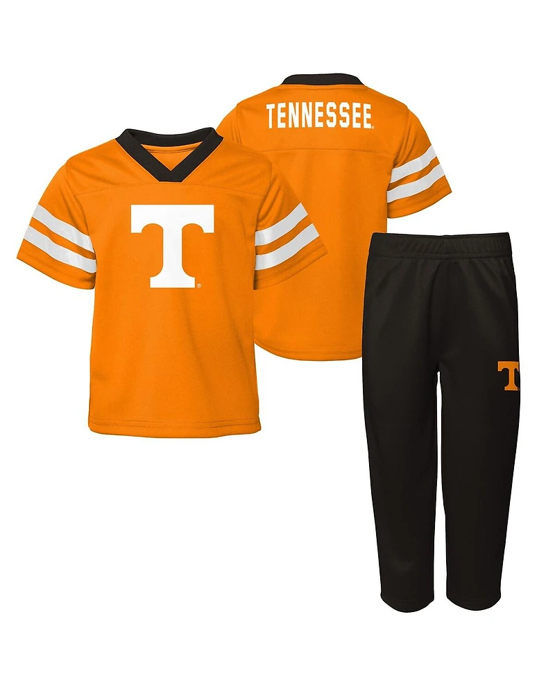 Outerstuff Big Boys and Girls 2-Piece Tennessee Orange Volunteers Red Zone V-Neck Top Pants Set