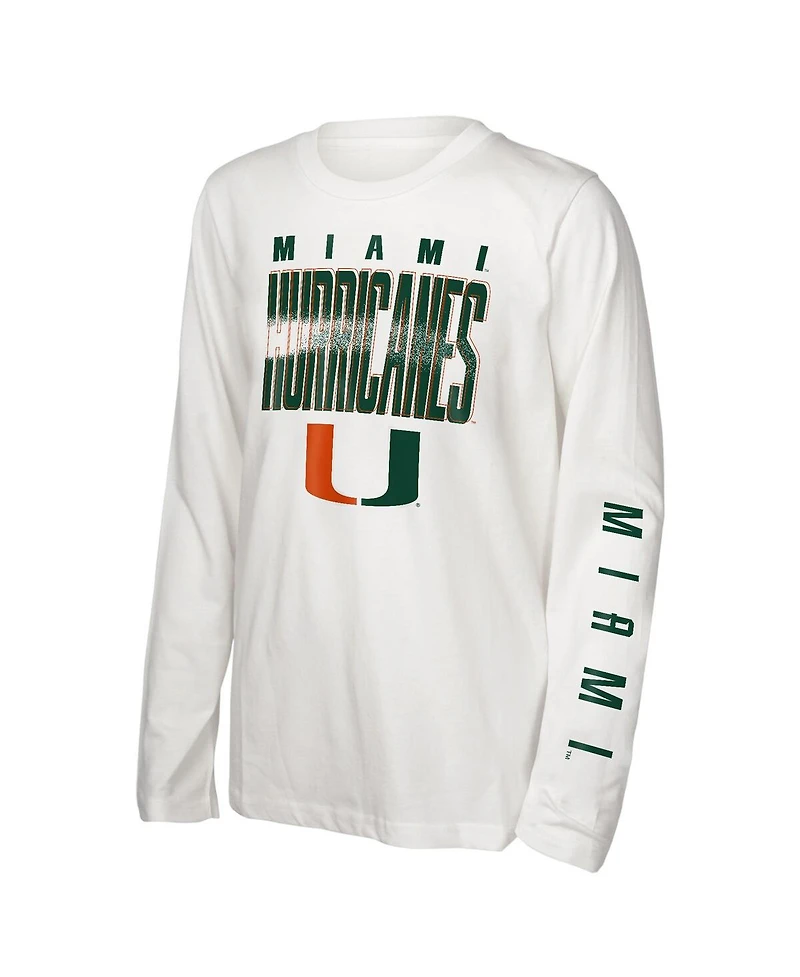 Outerstuff Preschool Miami Hurricanes Mix 3-in-1 Combo T-Shirt Set