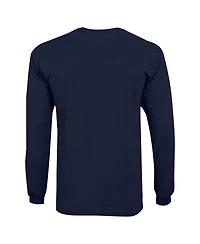 Champion Big Boys and Girls Navy Michigan Wolverines Distressed Arch Over Logo Long Sleeve T-Shirt