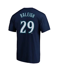 Fanatics Men's Cal Raleigh Navy Seattle Mariners Big Tall Name Number T-Shirt