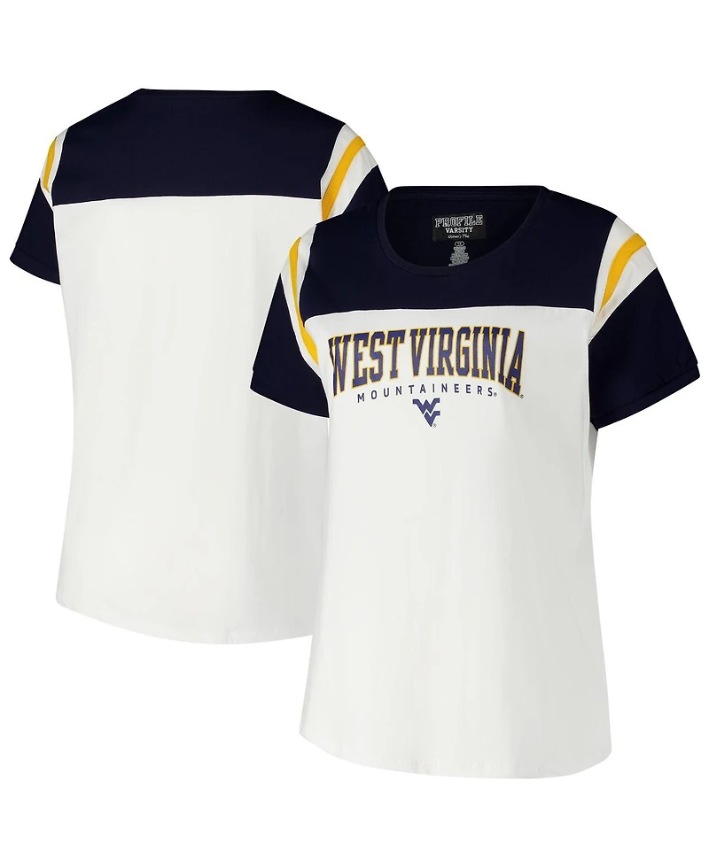 Fanatics Women's White West Virginia Mountaineers Plus Winning Gear T-Shirt