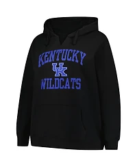 Champion Women's Black Kentucky Wildcats Plus Heart Soul Notch Neck Pullover