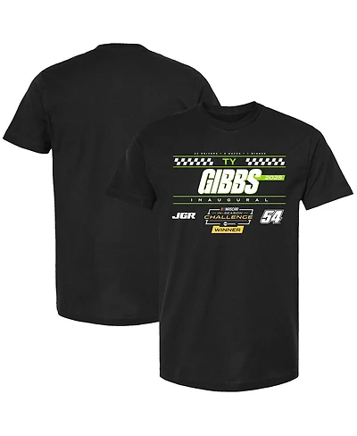Checkered Flag Sports Men's Black Ty Gibbs 2025 Nascar Cup Series In-Season Challenge Winner T-Shirt