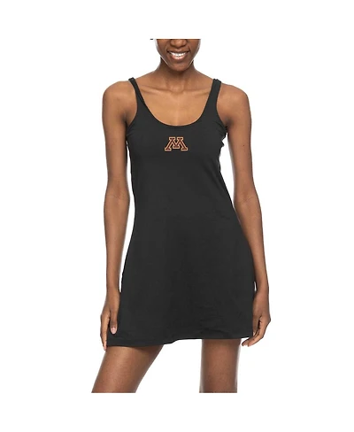 ZooZatz Women's Black Minnesota Golden Gophers Logo Scoop Neck Dress
