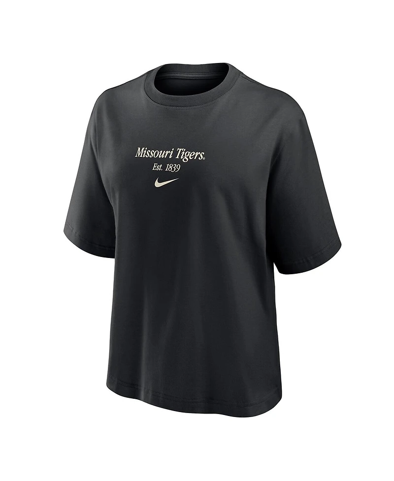 Nike Women's Black Missouri Tigers Boxy T-Shirt