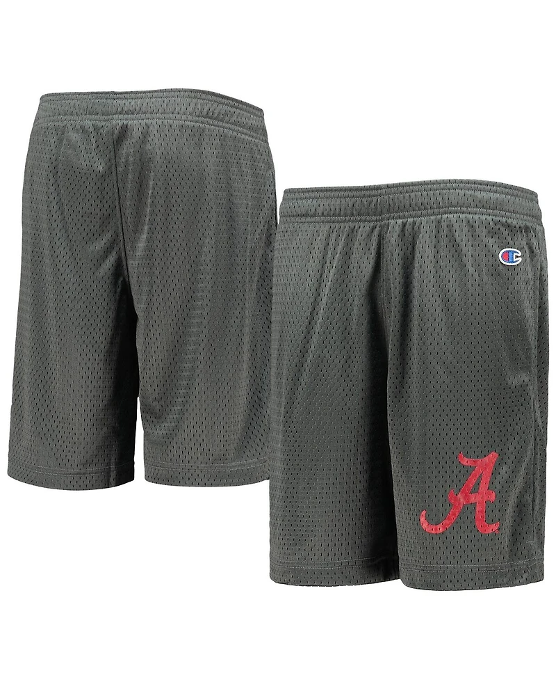 Champion Big Boys and Girls Charcoal Alabama Crimson Tide Classic Mesh Shorts