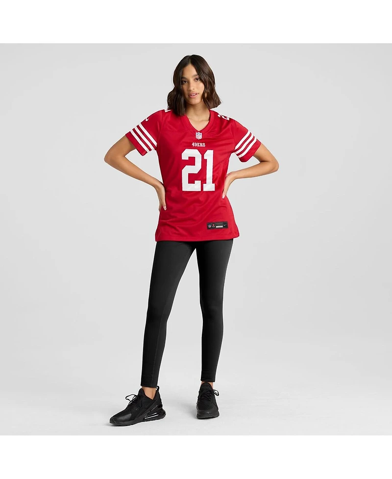 Nike Women's Deion Sanders Scarlet San Francisco 49ers Retired Player Game Jersey